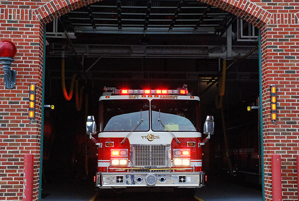 Fire Truck Back-in Safety Guidance System Floor Light Strips