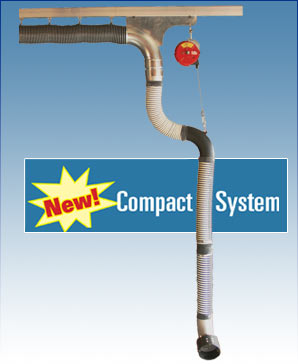 sliding flexhose track diesel exhaust removal